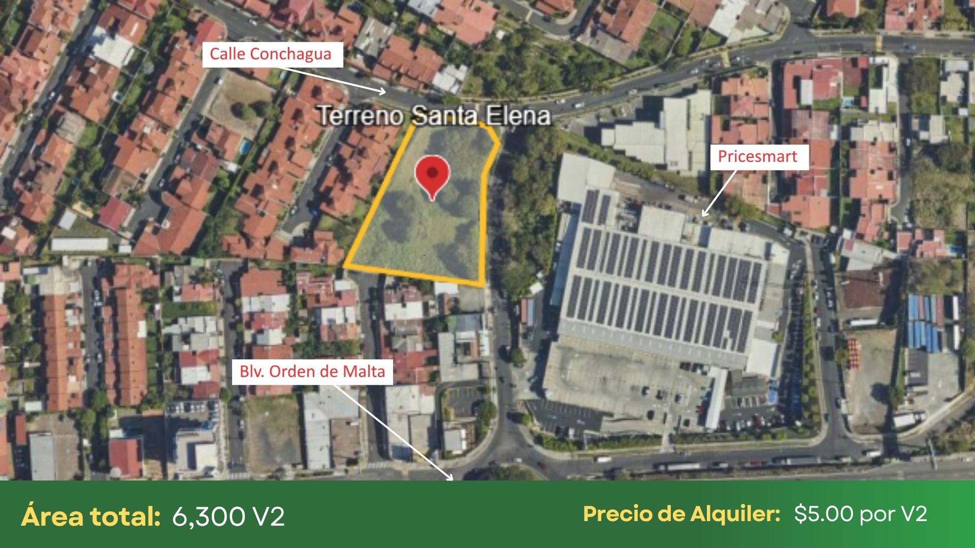 Santa Elena, Terreno en Alquiler